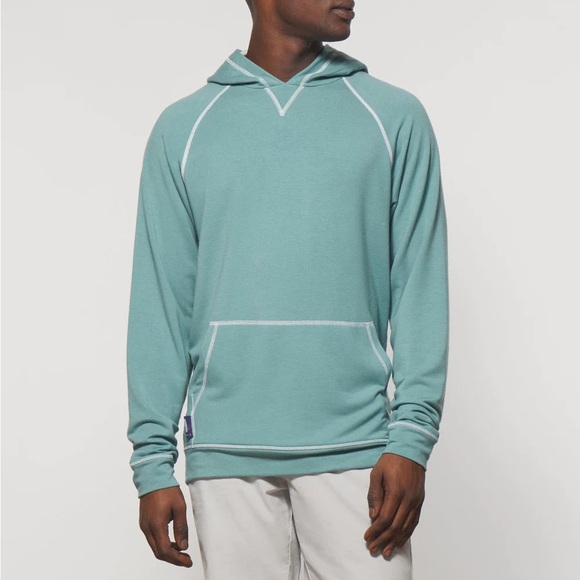 johnnie-O Other - Johnnie-O Bender Melange Hoodie Pullover in Pistachio Large Men's